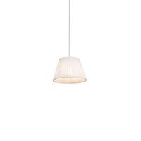 QAZQA Retro hanglamp crème 25 cm - Plisse