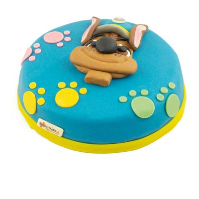 Paw Patrol Chase taart | 12 pers | Kindertaart Paw Patrol Chase taart | 12 pers | Kindertaart