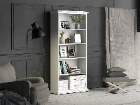 Bibliotheek PARO 5 opbergvakken wit - thumbnail