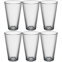 Set van 6x stuks water/sap glazen Benit 340 ml van glas - Drinkglazen - thumbnail