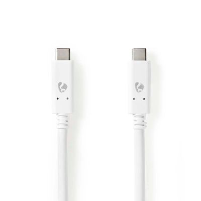 Nedis USB-Kabel | USB 3.2 Gen 2 | USB-C Male naar USB-C Male | 10 Gbps | 1 m | 1 stuks - CCGW64750WT10 CCGW64750WT10