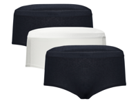 MEXX 3 Dames hipsters (Donkerblauw/wit, S)