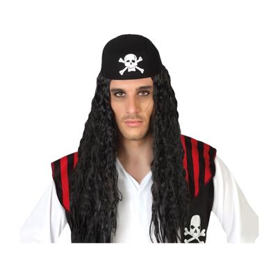 Pruik Zwart Piraat