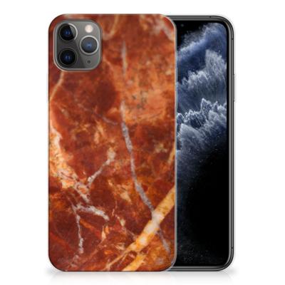 Apple iPhone 11 Pro Max | TPU | Siliconen hoesje | Marmer Bruin