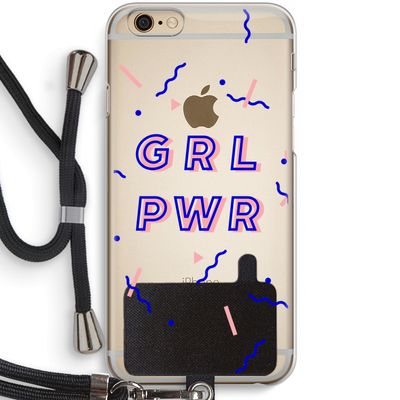 GRL PWR: iPhone 6 / 6S Transparant Hoesje met koord