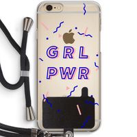 GRL PWR: iPhone 6 / 6S Transparant Hoesje met koord