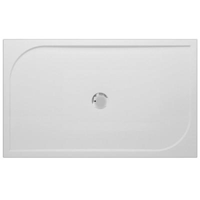 GO by Van Marcke Argon douchebak polybeton gelcoat 140x90x3cm rechthoek afvoer D90mm zonder potenstel wit EB-1490C