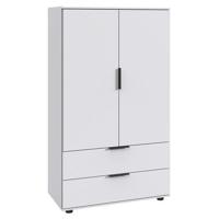 Kast Lucca 2-deurs - wit - 140x81x40 cm - Leen Bakker Kast Lucca 2-deurs - wit - 140x81x40 cm - Leen Bakker