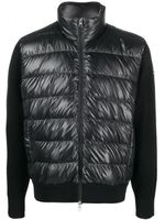 Moncler veste matelassée à patch logo - Noir