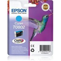 Epson Singlepack Cyan T0802 Claria Photographic Ink