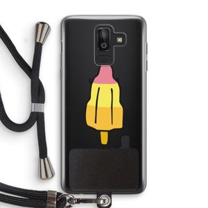 Raketijsje: Samsung Galaxy J8 (2018) Transparant Hoesje met koord