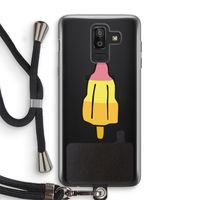 Raketijsje: Samsung Galaxy J8 (2018) Transparant Hoesje met koord