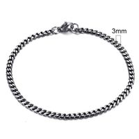 Stalen heren armband LGT JWLS Gourmet schakel Vintage 3mm-23cm