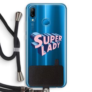 Superlady: Huawei P20 Lite Transparant Hoesje met koord