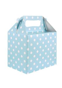 Geschenkdoosje Babyshower Babyblauw met Stippen