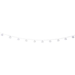 Slinger met 10 solar lampjes - zwart - 380 cm