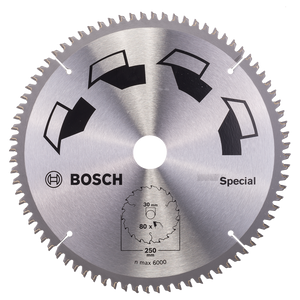 Bosch Accessoires Cirkelzaagblad Special 250X2X30/-,T80 - 2609256896
