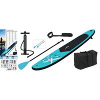 XQ Max XQ Max Stand Up Paddleboard opblaasbaar 285 cm blauw en zwart - thumbnail