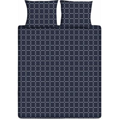 Ten Cate Katoenen Tweepersoons Dekbedovertrek 200x200/220 cm Donkerblauw