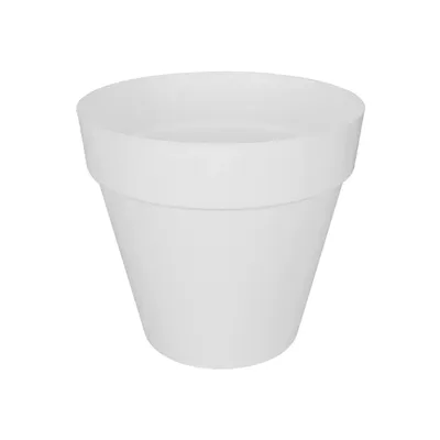 Pot+wiel loft urban rond d60cm wit