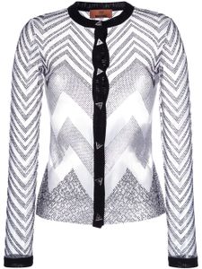 Missoni veste crop à motif zigzag - Noir