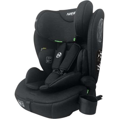 Isofix autostoel - NANIA - MILANO - Groep 1/2/3 - I-maat - Met verkleiner - Zwart