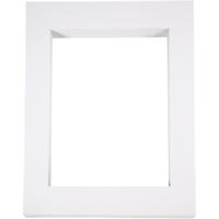 Passepartout lijsten, A3, afm 40x50 cm, 500 gr, wit, 100 stuk/ 1 doos