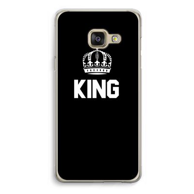 King zwart: Samsung Galaxy A3 (2016) Transparant Hoesje