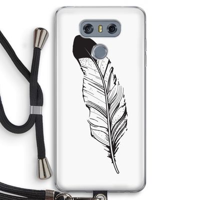 Pluim: LG G6 Transparant Hoesje met koord