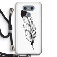 Pluim: LG G6 Transparant Hoesje met koord