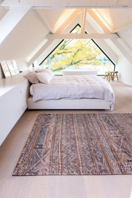 Louis de Poortere - 9112 Antiquarian Kelim Agdal Brown - 200x280 cm Vintage Vloerkleed