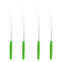 Set van 4x stuks fiber LED licht stick groen