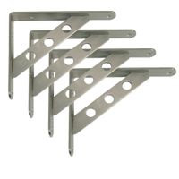 AMIG Plankdrager/steun Heavy Support - 4x - metaal - zilver - H300 x B240 mm - Tot 260 kg - thumbnail