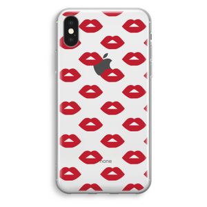 Lips: iPhone XS Transparant Hoesje