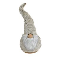 Pluche gnome/dwerg decoratie pop/knuffel grijs 67 cm - thumbnail