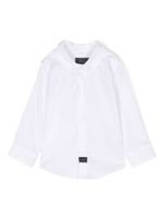 Fay Kids chemise en coton à patch logo - Blanc - thumbnail