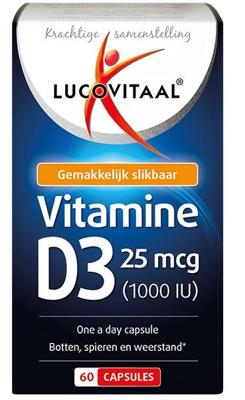Lucovitaal Voedingssupplementen Vitamine D3 25mcg Capsules Botten & Weerstand 60Capsules 60Gélules Lucovitaal Voedingssupplementen Vitamine D3 25mcg Capsules Botten & Weerstand 60Capsules 60Gélules