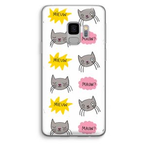 Meow: Samsung Galaxy S9 Transparant Hoesje