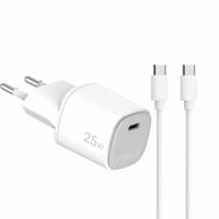 USB-kabel Celly UPTC1USBC25WCTC Wit