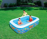 Bestway Kinderzwembad opblaasbaar 229x152x56 cm blauw - thumbnail
