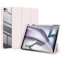 iPad Air 13 (2024) Dux Ducis Toby Tri-Fold Smart Folio Hoesje - Lichtroze