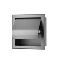 Toiletrolhouder Inbouw BWS Milan Met Klep Gunmetal