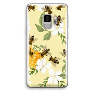 No flowers without bees: Samsung Galaxy S9 Transparant Hoesje