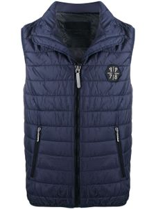 Philipp Plein gilet matelassé - Bleu