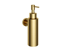 Hotbath Cobber zeepdispenser wandmodel 17,8 x 5 x 10,9 cm, geborsteld messing PVD