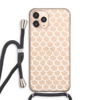 Dakpannetjes: iPhone 11 Pro Max Transparant Hoesje met koord