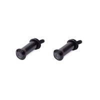 Deurspion - 2x - zwart - massief messing - 1,2 cm - 160 graden - deurbeveiliging