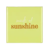 Tegeltje Sunshine Groen 10X10X1CM