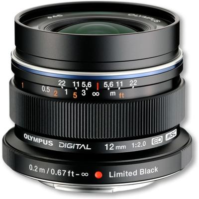 Olympus M.Zuiko Digital ED 12mm f/2 zwart