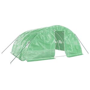 The Living Store Broeikas - Gegalvaniseerd Staal - 5 x 4 x 2.3m - Groen